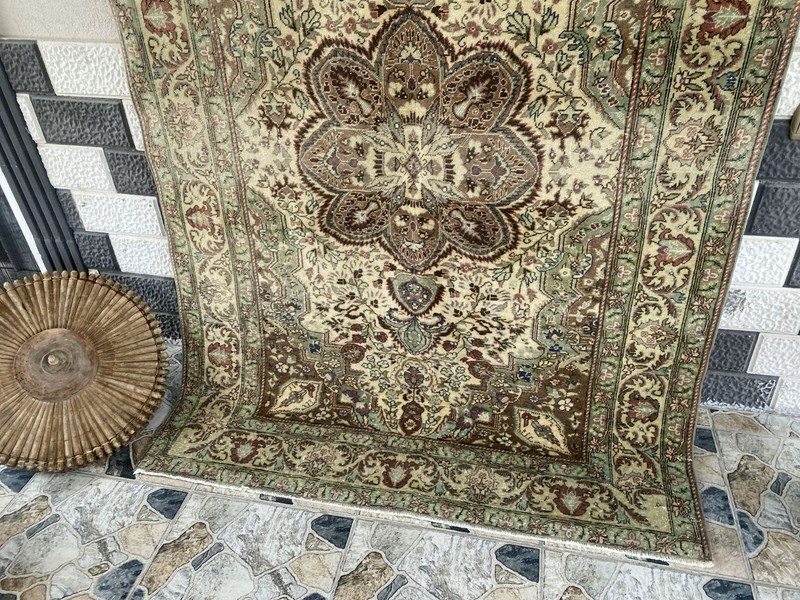 Vintage Turkish Rug,Geometric Farmhouse Antique Anatolian Village Rug 4.8x7.2 Ft gallery
