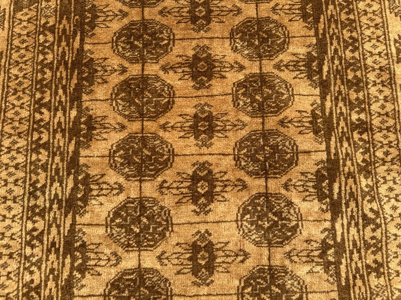 Vintage Afghan Baluchi Rug 2'10 x 6'4 ft – Handmade Wool Geometric Faded Carpet gallery