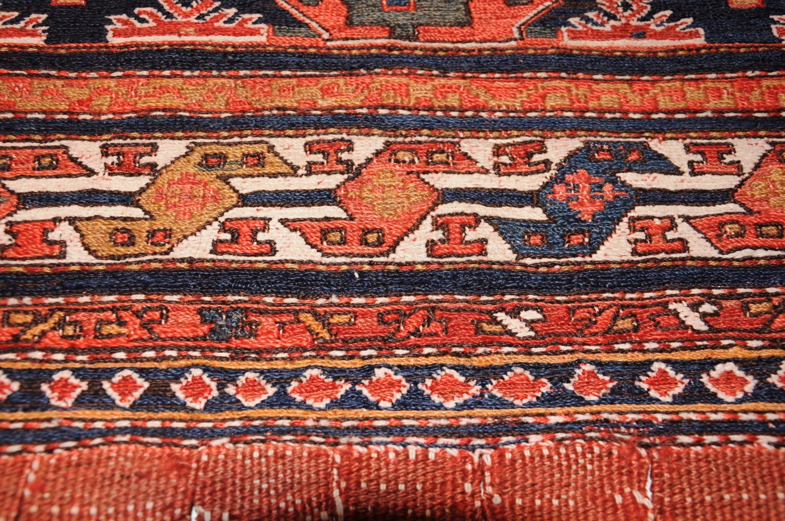 Terrific antique Shahsavan, front of a saddlebag, 55 x 55 cm (21 x 21 in ) gallery