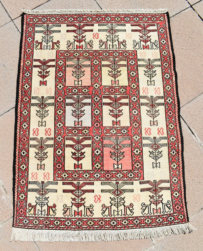 Caucasian Silk Soumak Rug 29'' x 39'' Oriental Silk Soumak Rug Fine Quality Rug gallery
