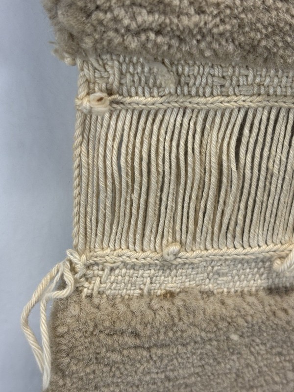 Tibetan Yak Meditation Carpet 100% Wool Wall Hanging Hand Woven in Nepal 17x30 gallery
