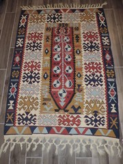 4x6ft. Vintage Turkish Kilim Wool Prayer Rug