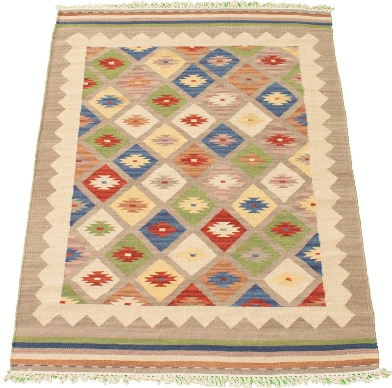 Vintage Hand Woven Area Rug 4'1" x 6'0" Traditional Wool Oriental Carpet gallery