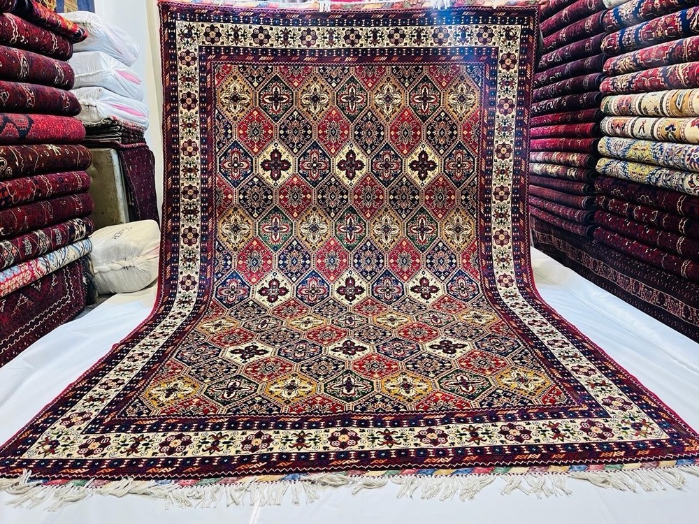Exquisite Naqsha Kashi Hand-Knotted Rug (9.7 x 6.5 ft)