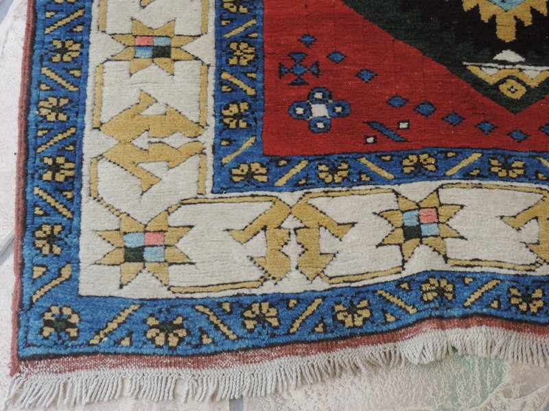 5x7ft. Vintage Turkish Kazak Wool Rug gallery
