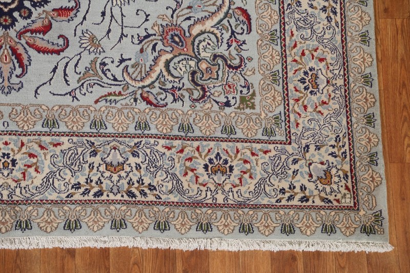 Traditional Area Rug 7x10 Ft Hand-Knotted Oriental Light Blue Wool Carpet gallery