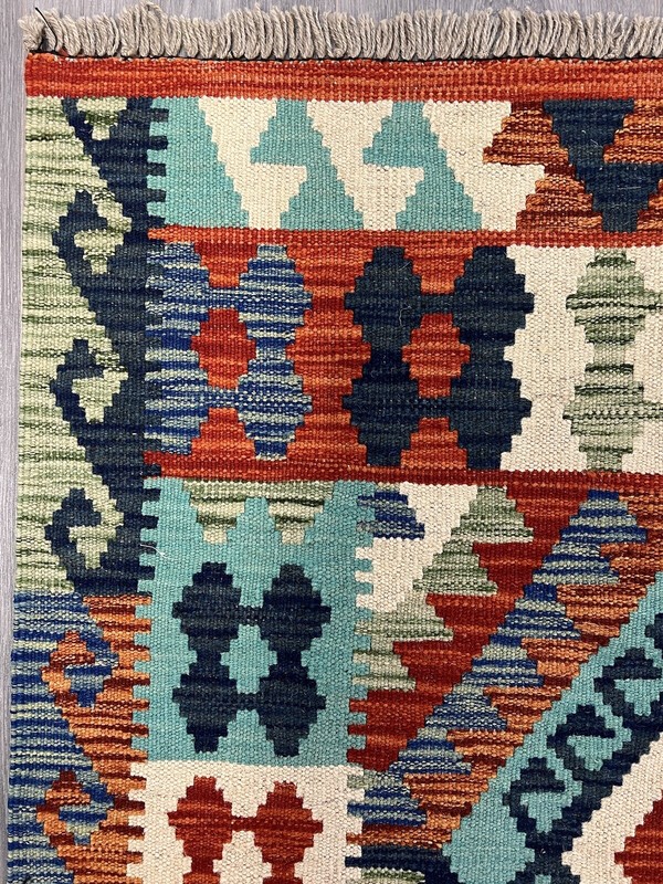 Vintage Kilim Traditional Hand Made Oriental Wool Kilim 5ftx3.2ft 154cmx100cm gallery