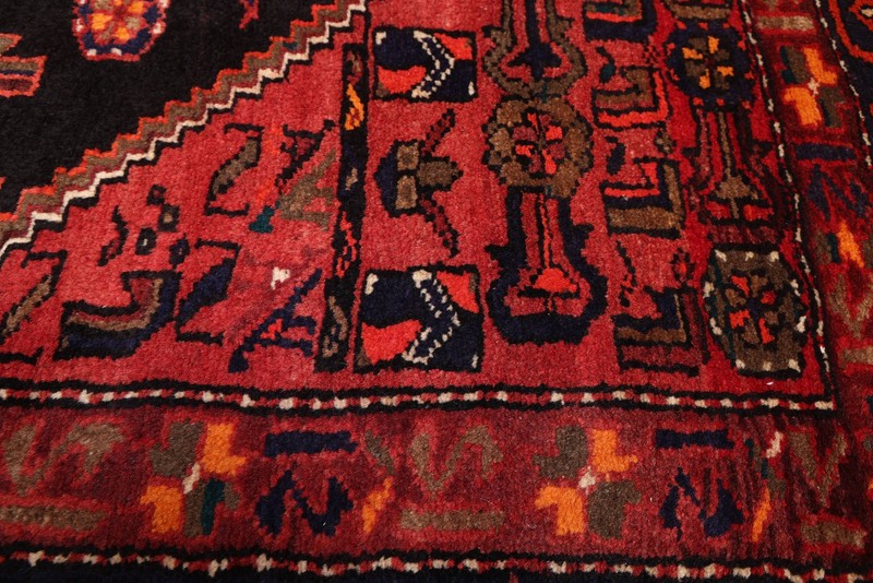 Vintage Hand-Knotted Carpet 4'11" x 9'10" Traditional Oriental Wool Area Rug gallery