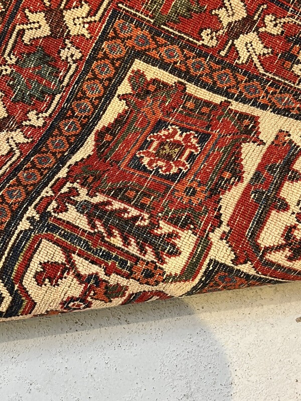 7.8x10.11 Distressed vintage Joshegan rug. Professionally Washed Low Pile. gallery