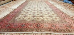 Rare Antique 1930’s Wool Pile Muted Dye Legendary Armenian Area Rug 6’4″×9’5″