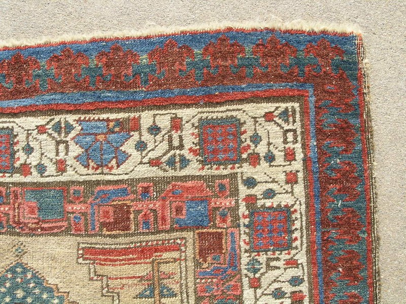 Exceptional Antique 19C Bakhshayesh / Bakhshaish Long Rug Runner Carpet 41x96" gallery