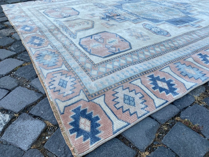 Turkish rug, Vintage rug, Large rug, Wool rug, Handmade rug, Carpet,5,3 x 7,1 ft gallery
