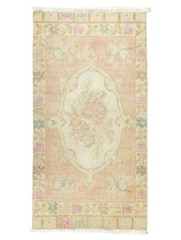 Boho Chic Small Turkish Rug-Vintage Oushak Floral Mat for Bath, Floor-1.9×3.3 ft