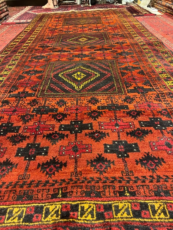 125 X 285 CM Stunning Natural Vegetable Dye Tribal Latif Khani Hallway Runner gallery