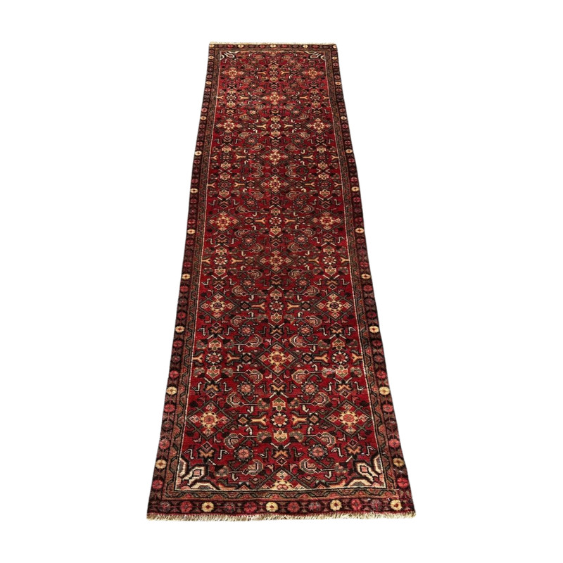VINTAGE MAHAL RUNNER, HAND MADE HALLWAY EASTERN WOOL RUG CARPET 8' X 2'5" gallery