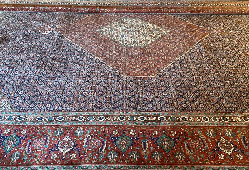 Vintage Handmade Fine Palace Size Oriental Rug, Traditional Design, 14'x19' gallery