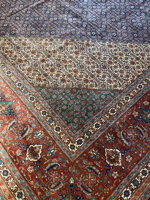 Vintage Handmade Fine Palace Size Oriental Rug, Traditional Design, 14'x19' gallery