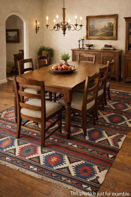 Antique Shirvan Kilim – Caucasian Flatweave, Late 19th Century -5' 11'' X 8' 11' gallery