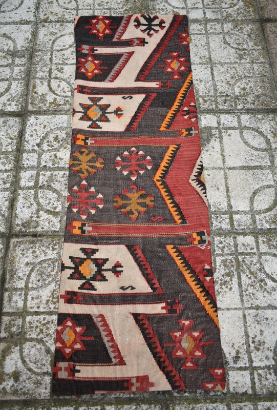 Turkish Kilim Pillow Cover Sofa Rug 11''x35'' Decorative Handmade Cushion Cover gallery