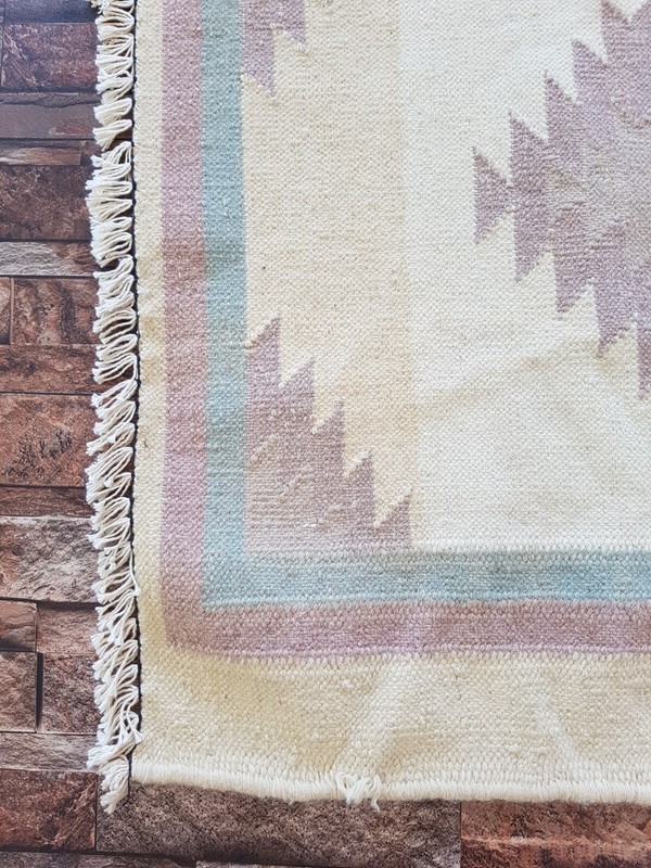 Vintage Handmade Traditional Turkish Kilim Floor Rug Carpet 252x66 cm gallery