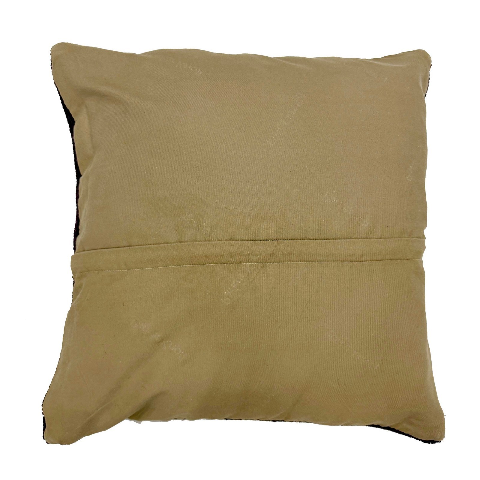 Overdyed Carpet Cushion Handmade Rustic Decor Pillow 1.4x1.3 ft gallery