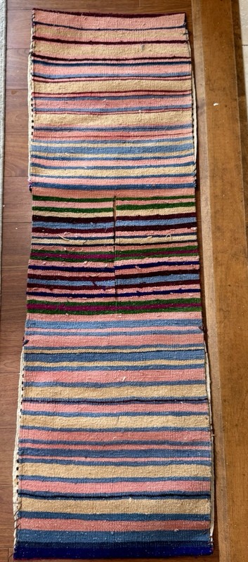 Authentic Nomadic Saddlebag 55" x 17.75" Handwoven Wool Kilim Khorjin Runner gallery