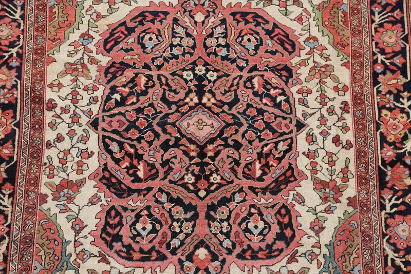 Pre-1900 Antique Traditional Area Rug 4x7 Ft Handmade 100% Vegetable Dye Carpet gallery