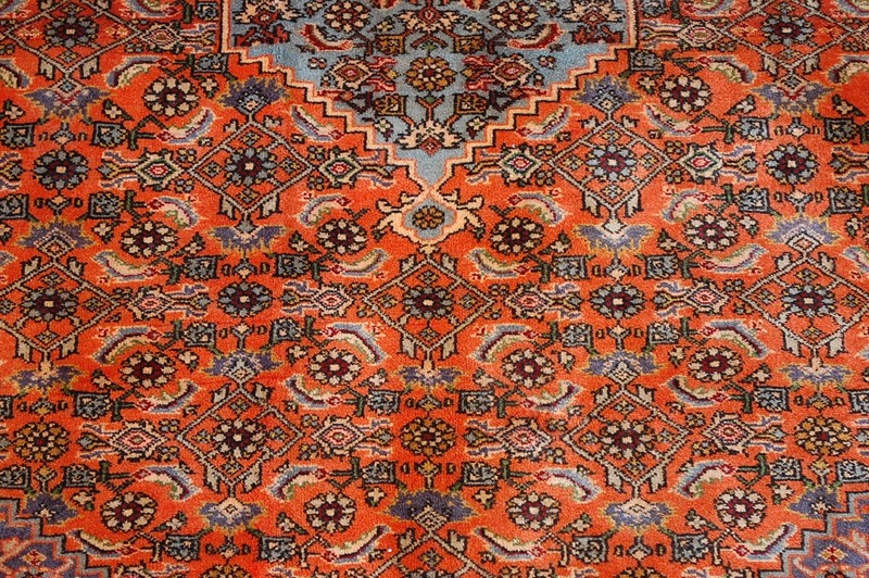NATURAL WOOL Old Oriental Rugs,Hand Woven,knotted size Approximately 4'9" x 6'10 gallery