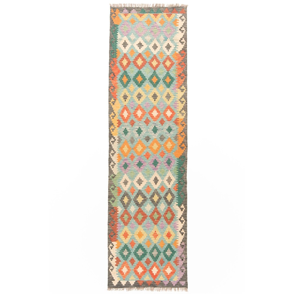 Kelim Afghan 288X83 Cm Handwoven Oriental Carpet Rug Runner