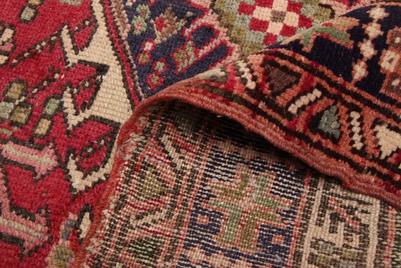 Vintage Hand-knotted Runner Rug 3'8" x 9'2" Traditional Oriental Wool Carpet gallery