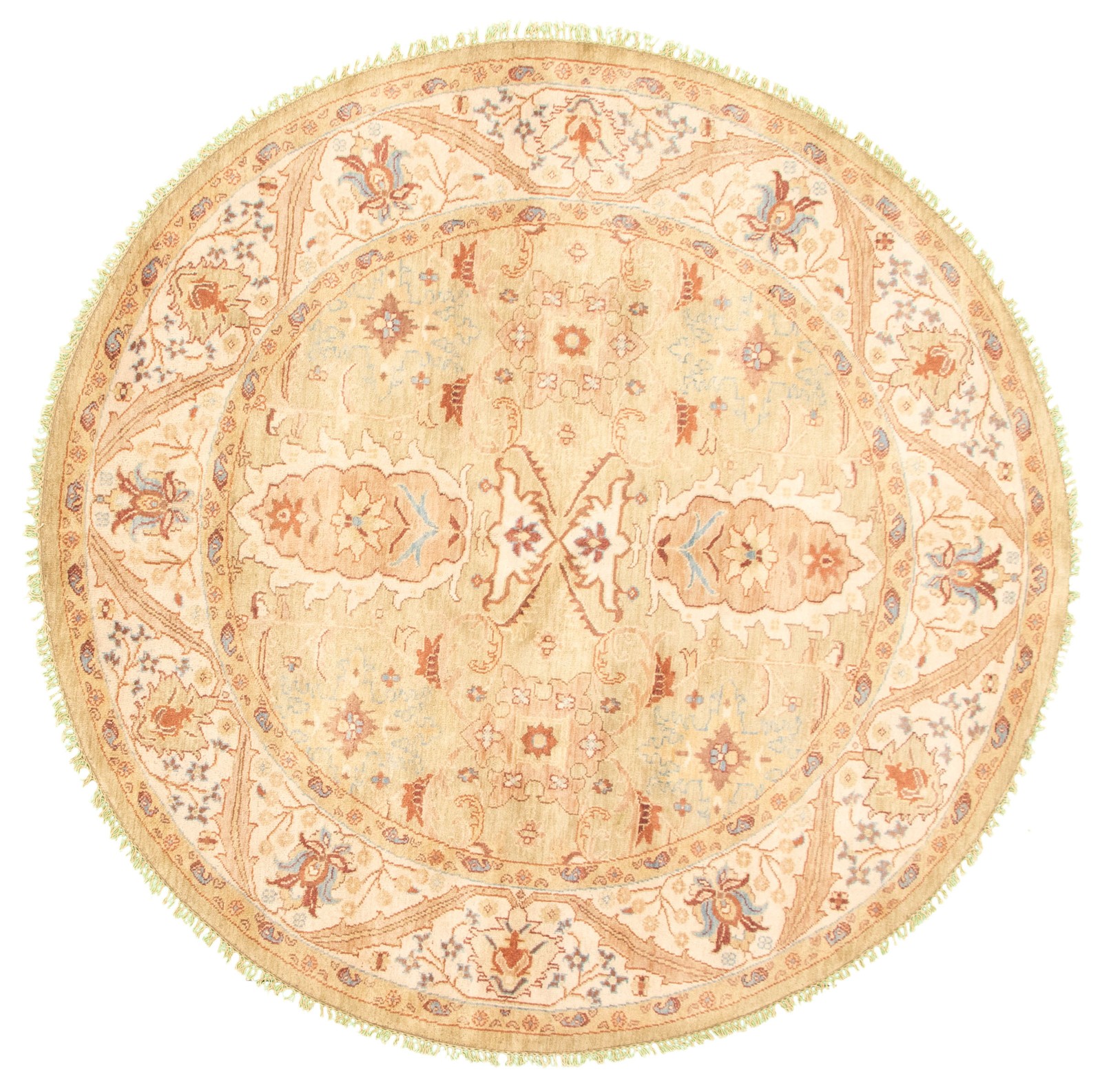 Traditional Vintage Hand-Knotted Area Rug 8'0" x 8'0" Oriental Wool Carpet gallery