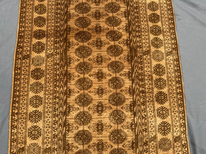 Vintage Afghan Baluchi Rug 2'10 x 6'4 ft – Handmade Wool Geometric Faded Carpet gallery