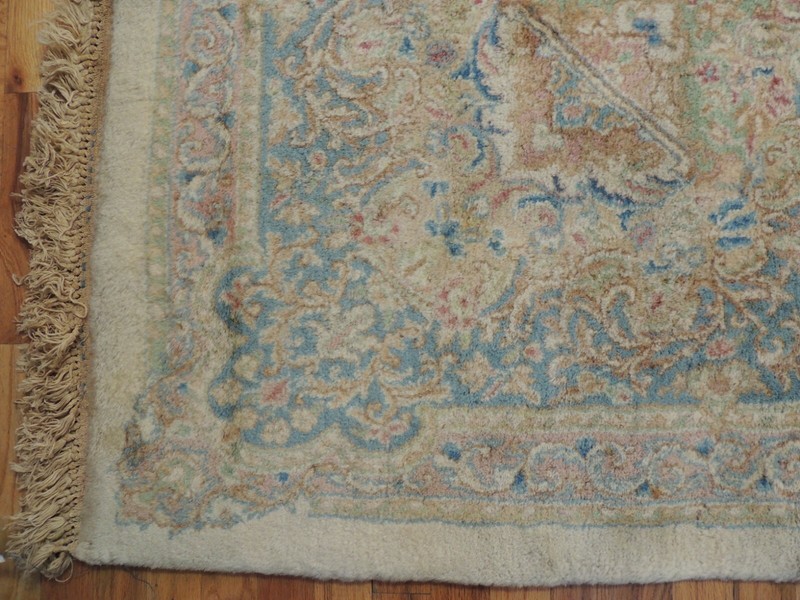 11x22 Antique Oversize/Palace size Kermaan Oriental Area Rug Blue Beige Ivory gallery