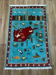sam 17 Afghan Handmade rug weapens, opeam rug 124 cm x 78 cm