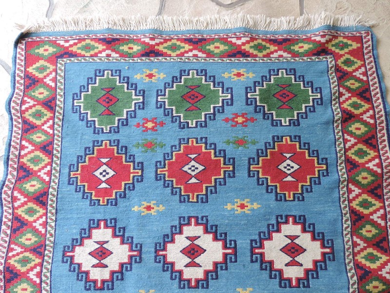 4x6ft. Handloomed Turkish Shirvan Kilim Wool Rug gallery