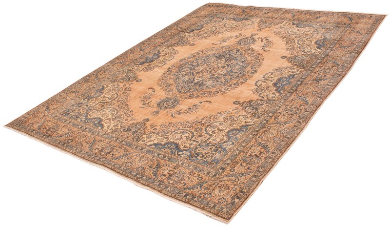 Vintage Hand-Knotted Area Rug 9'7" x 12'6" Traditional Oriental Wool Carpet gallery