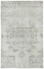Distressed Vintage Medallion Floral Oriental Rug Muted Antique Carpet 4’6X7’3 ft