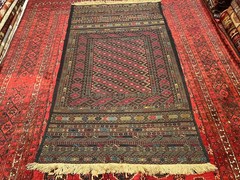 175 X 105 Stunning Afghan Sumak Fine Weave Lambs Wool Beljik Herati Qalaty Kilim