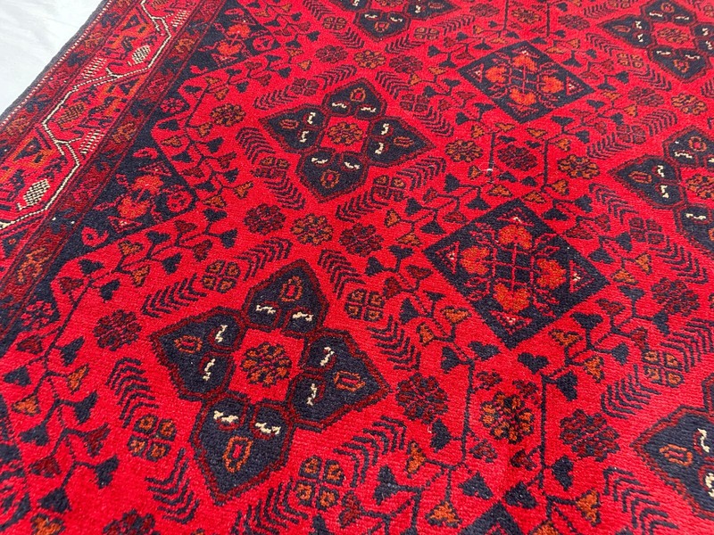 4x7 Afghan Turkmen Khal Mohammadi Bukhara Rug | Nomadic Red Tribal Area rug gallery
