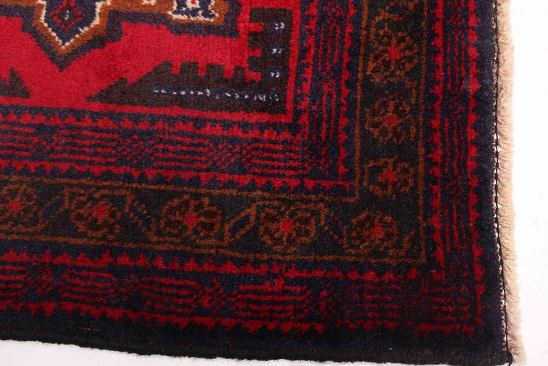 Vintage 3'8" x 6'10" Traditional Hand Knotted Vegetable Dye Wool Area Rug gallery