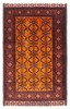 Vintage Oriental Hand-Knotted Carpet 2'11" x 4'8" Traditional Wool Area Rug gallery