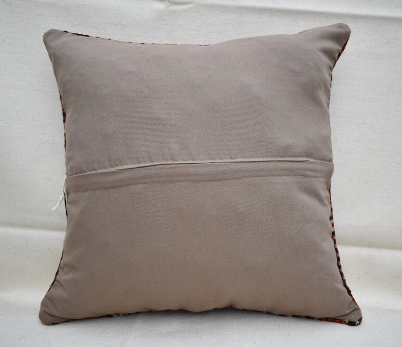 16''x16'' Decorative Handmade Turkish Kilim Pillow Cover Sofa Rug Cushion Cover gallery