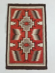 Antique Swedish Navajo Design Scandinavian Tapestry/Kilim 105x65cm