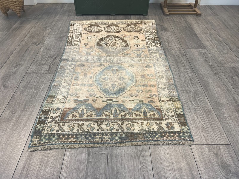 Orange Persian Rug, Handmade Rug, Oriental Rug, Bohemian Rug, 2.6 x 4.7 ft gallery