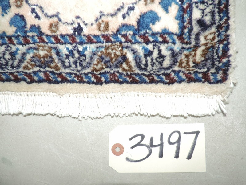 Handmade Nain Wool and Silk Rug gallery