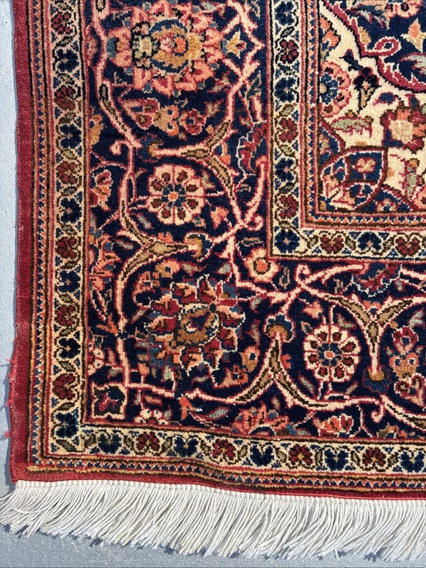 1920s Hand-knotted Rug 4’5”X 7' Kaashan Nice Muted Colors gallery