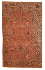 Handmade antique Indian Loristan rug 5.8′ x 8.8′ (176cm x 268cm) 1880s – 1B143