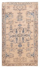 Vintage Hand-Knotted Area Rug 5’4″ x 9’5″ Traditional Wool Carpet