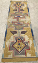 Vintage Traditional Handmade Lovely Turkish Kilim Floor Rug Carpet 242×79 cm