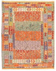 Vintage 4’10” x 6’4″ Traditional Wool Hand Woven Oriental Area Rug